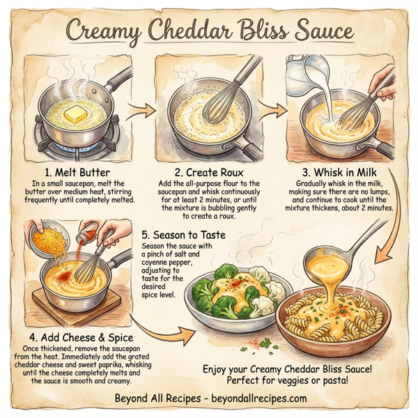 Creamy Cheddar Bliss Sauce instructions
