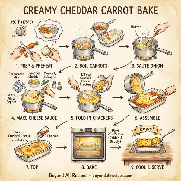 Creamy Cheddar Carrot Bake instructions