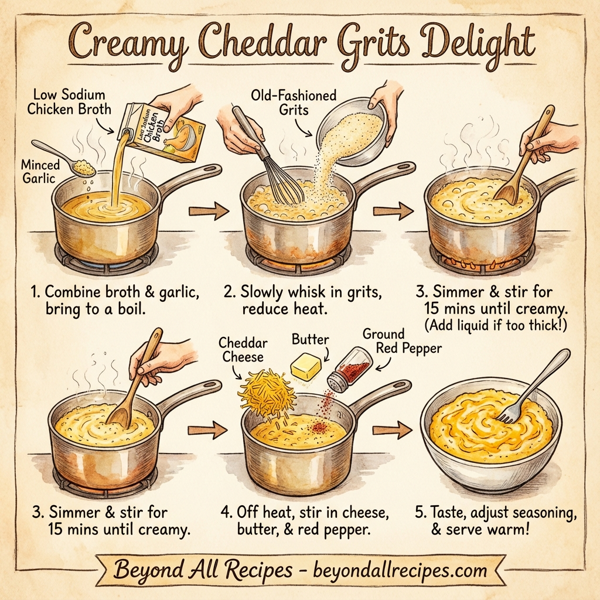 Creamy Cheddar Grits Delight instructions