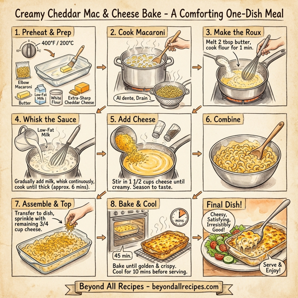 Creamy Cheddar Mac & Cheese Bake instructions