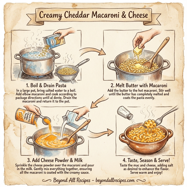Creamy Cheddar Macaroni & Cheese instructions