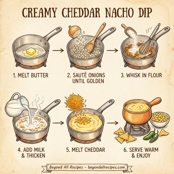 Creamy Cheddar Nacho Dip instructions