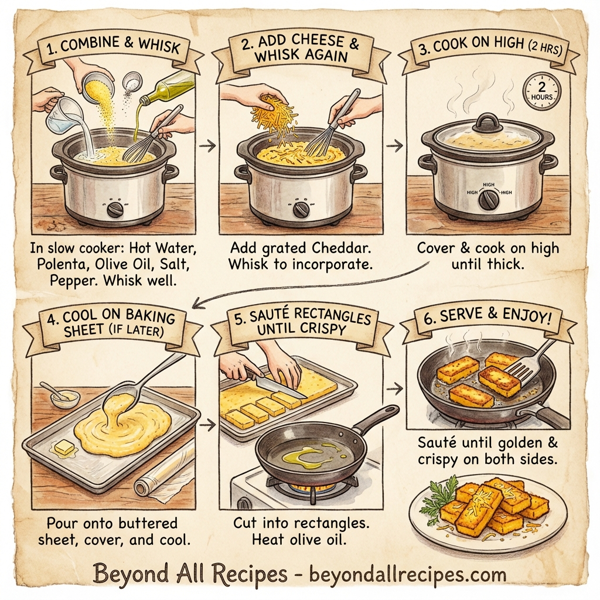 Creamy Cheddar Polenta Bake instructions