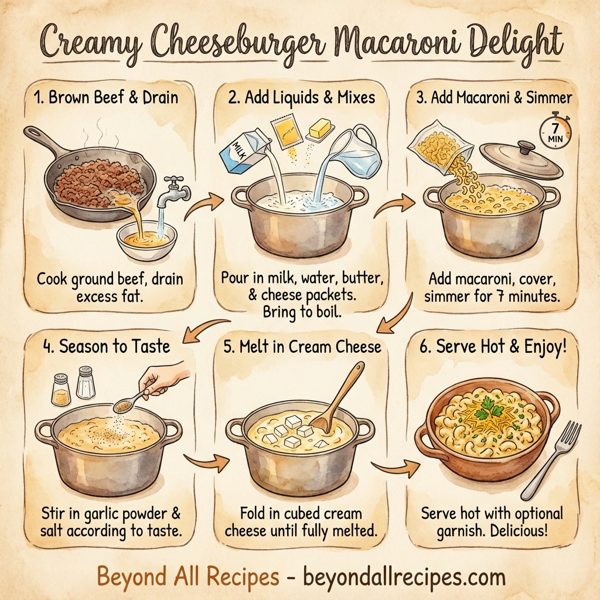 Creamy Cheeseburger Macaroni Delight instructions