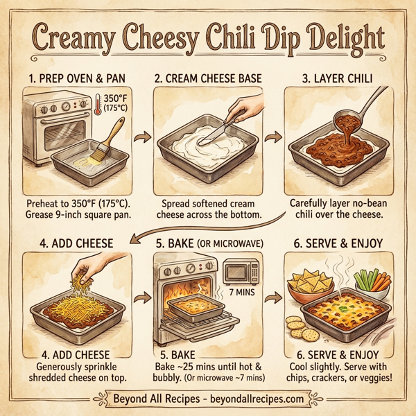 Creamy Cheesy Chili Dip Delight instructions