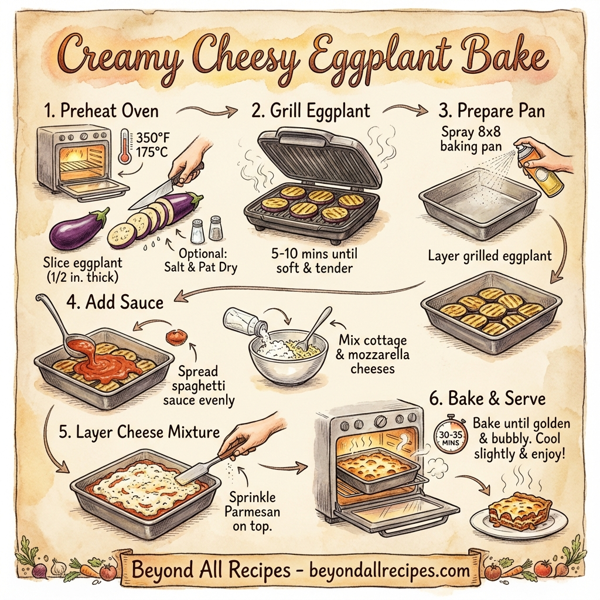 Creamy Cheesy Eggplant Bake instructions