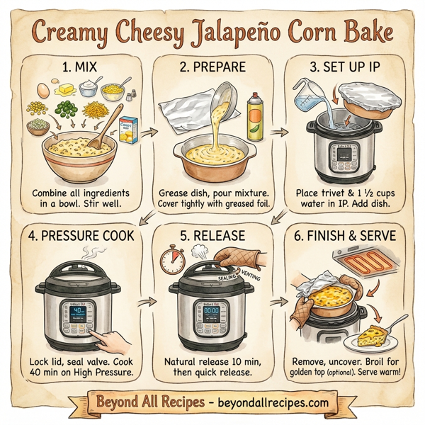 Creamy Cheesy Jalapeño Corn Bake instructions