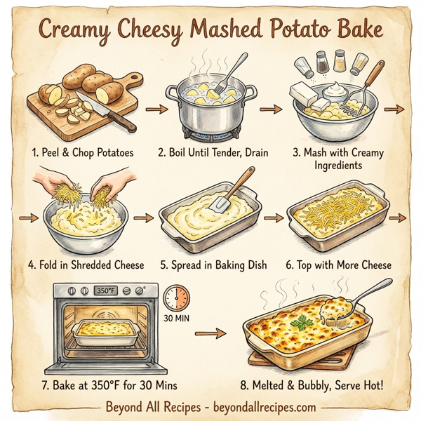 Creamy Cheesy Mashed Potato Bake instructions