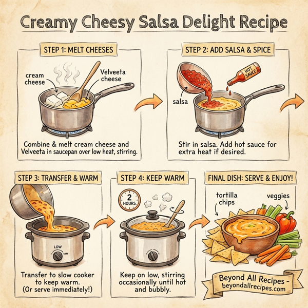 Creamy Cheesy Salsa Delight instructions