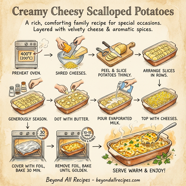 Creamy Cheesy Scalloped Potatoes instructions