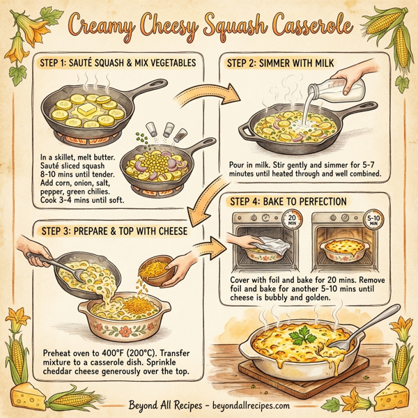 Creamy Cheesy Squash Casserole instructions