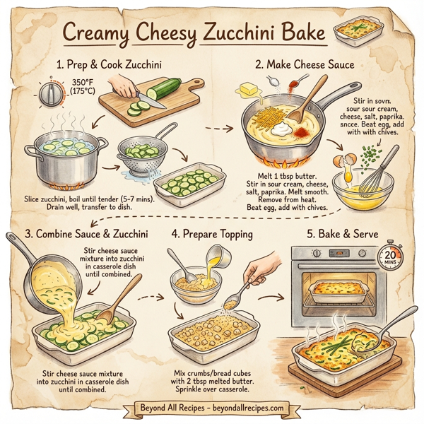 Creamy Cheesy Zucchini Bake instructions