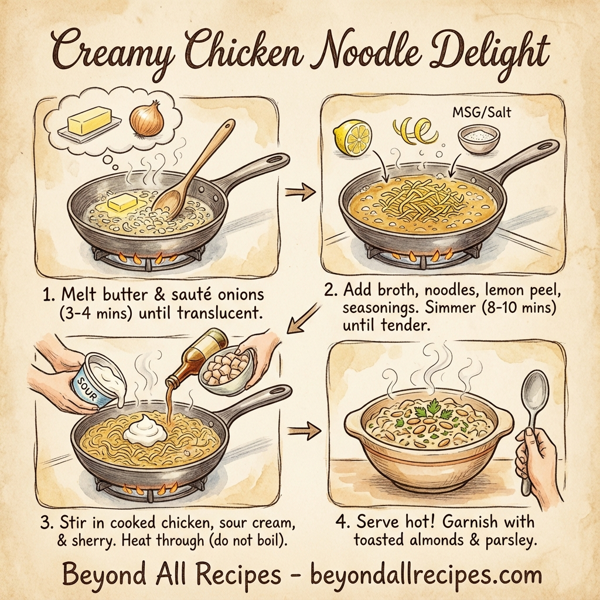 Creamy Chicken Noodle Delight instructions