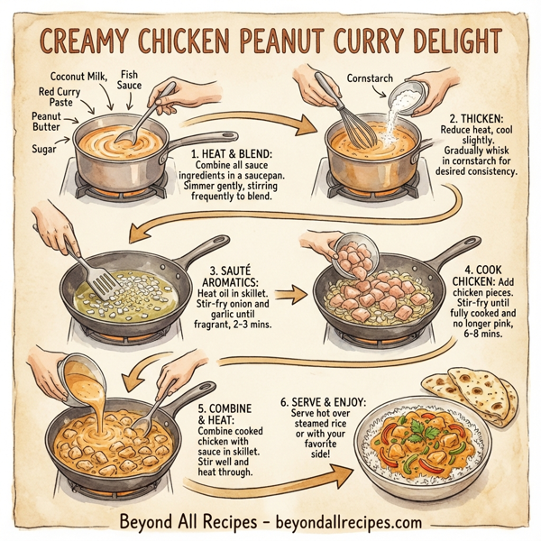Creamy Chicken Peanut Curry Delight instructions