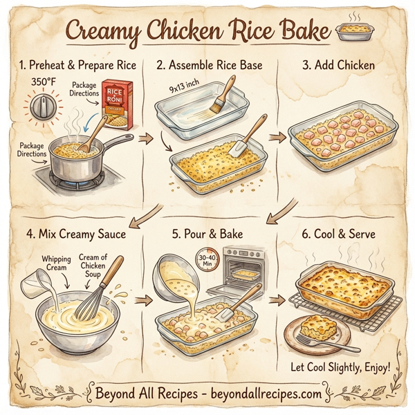 Creamy Chicken Rice Bake instructions