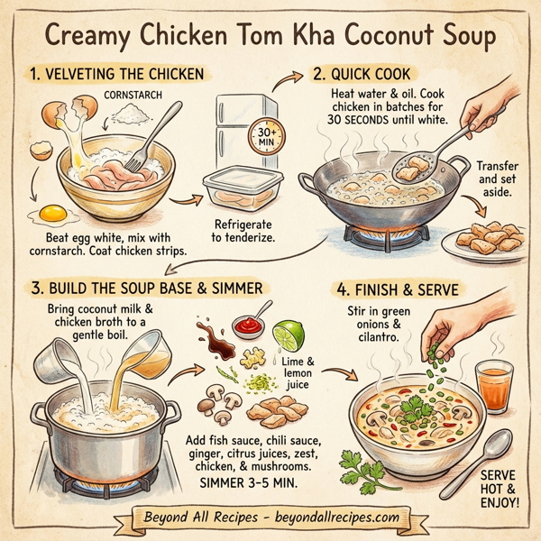 Creamy Chicken Tom Kha Coconut Soup instructions