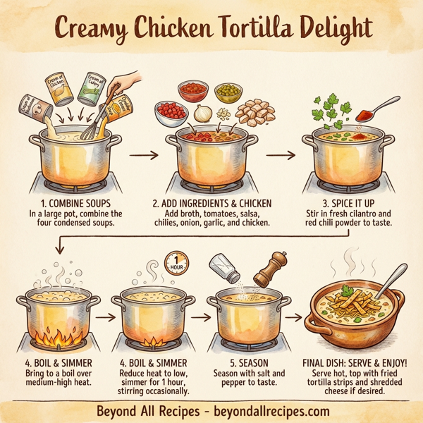 Creamy Chicken Tortilla Delight instructions