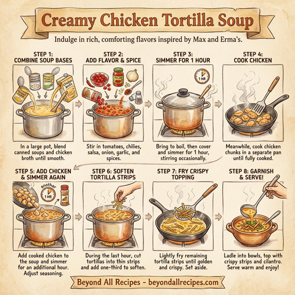 Creamy Chicken Tortilla Soup instructions