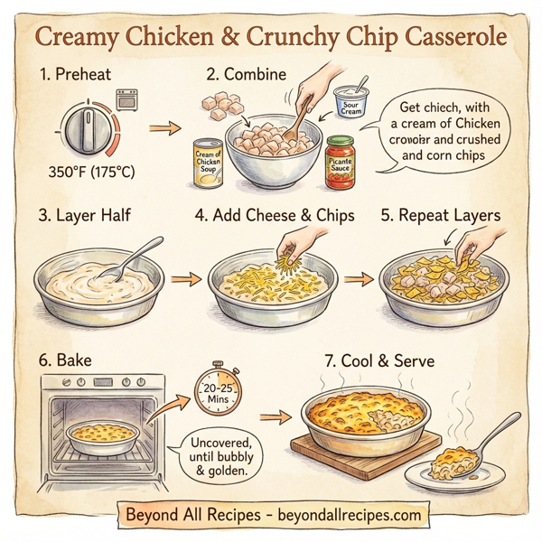 Creamy Chicken & Crunchy Chip Casserole instructions