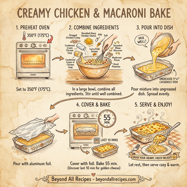 Creamy Chicken & Macaroni Bake instructions
