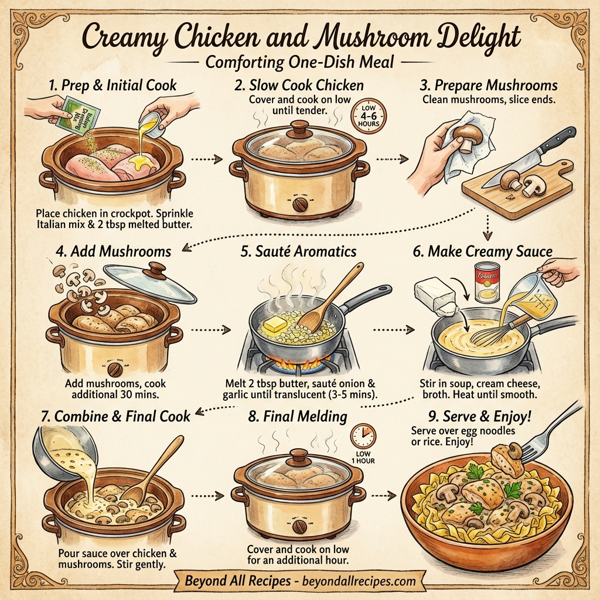 Creamy Chicken and Mushroom Delight instructions