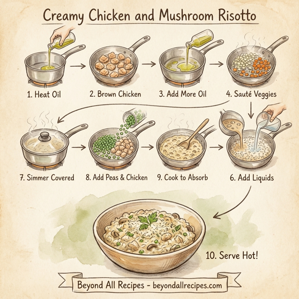Creamy Chicken and Mushroom Risotto instructions
