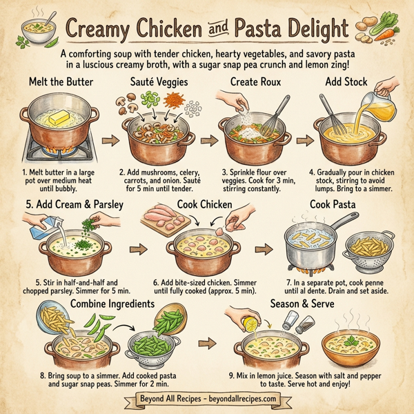 Creamy Chicken and Pasta Delight instructions