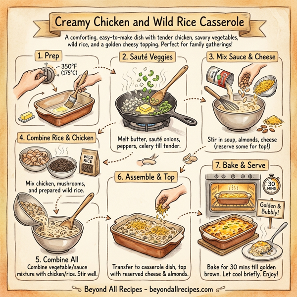 Creamy Chicken and Wild Rice Casserole instructions