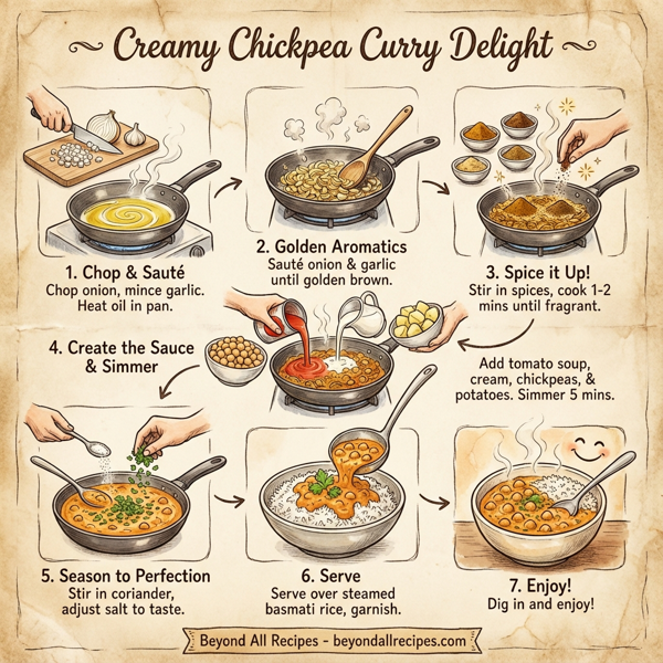 Creamy Chickpea Curry Delight instructions