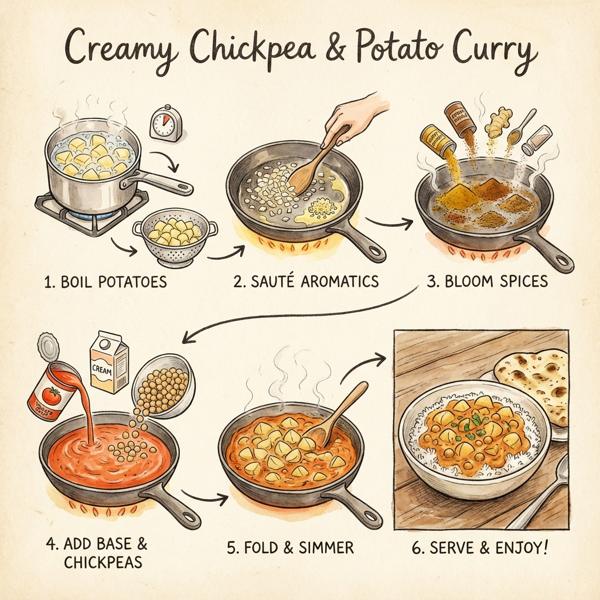 Creamy Chickpea & Potato Curry instructions