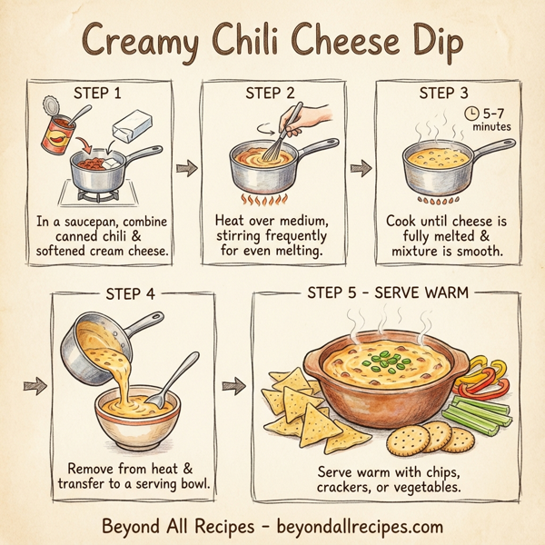 Creamy Chili Cheese Dip instructions