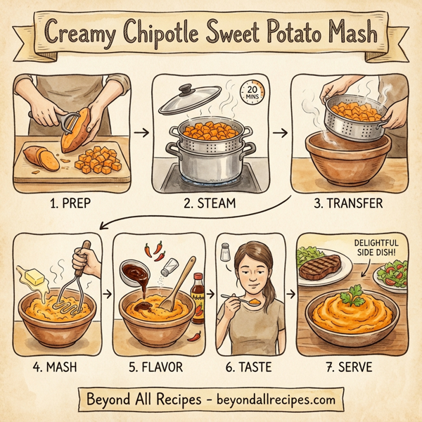 Creamy Chipotle Sweet Potato Mash instructions
