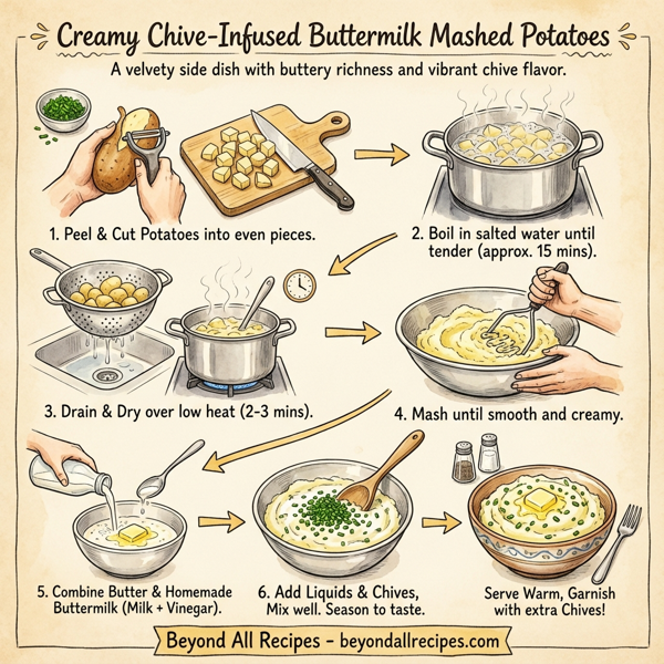 Creamy Chive-Infused Buttermilk Mashed Potatoes instructions