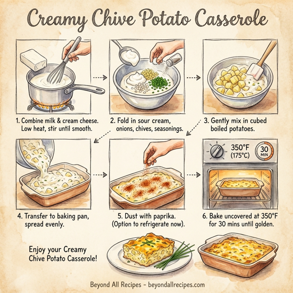 Creamy Chive Potato Casserole instructions
