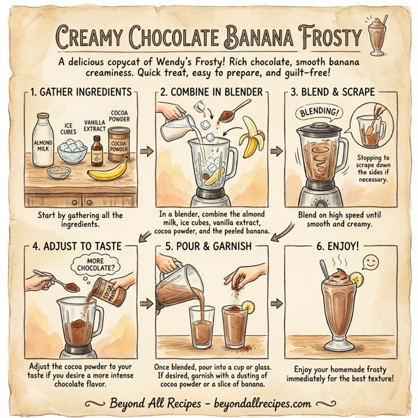 Creamy Chocolate Banana Frosty instructions