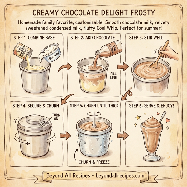 Creamy Chocolate Delight Frosty instructions