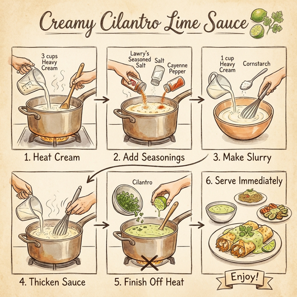 Creamy Cilantro Lime Sauce instructions
