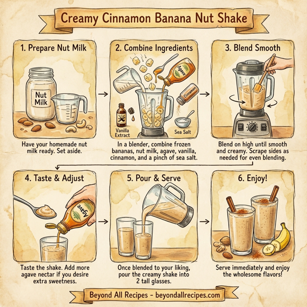 Creamy Cinnamon Banana Nut Shake instructions