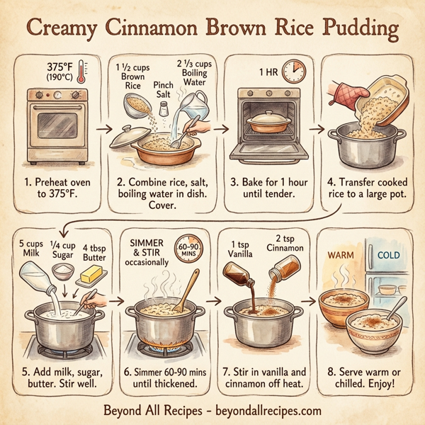 Creamy Cinnamon Brown Rice Pudding instructions