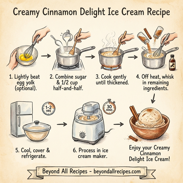 Creamy Cinnamon Delight Ice Cream instructions