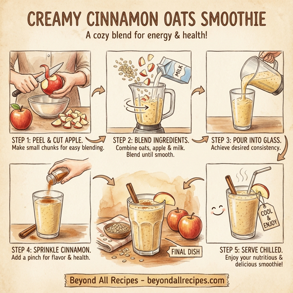 Creamy Cinnamon Oats Smoothie instructions