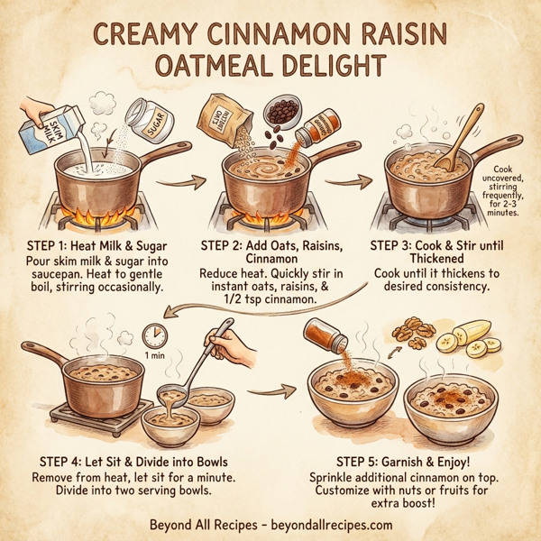 Creamy Cinnamon Raisin Oatmeal Delight instructions