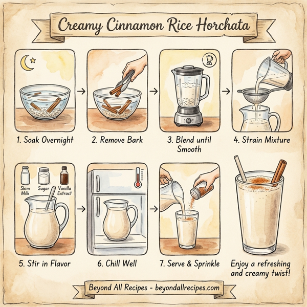 Creamy Cinnamon Rice Horchata instructions