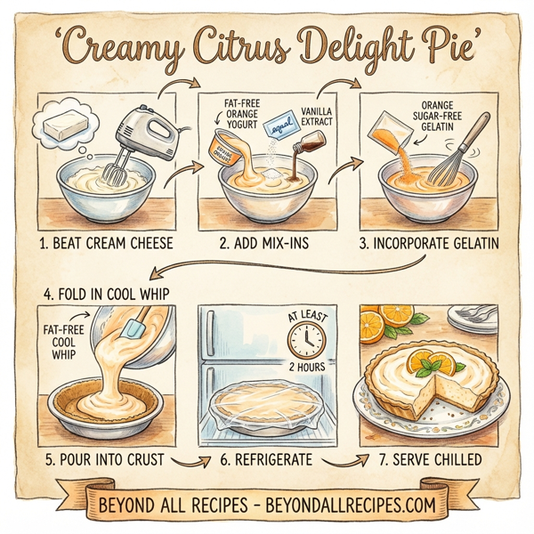 Creamy Citrus Delight Pie instructions
