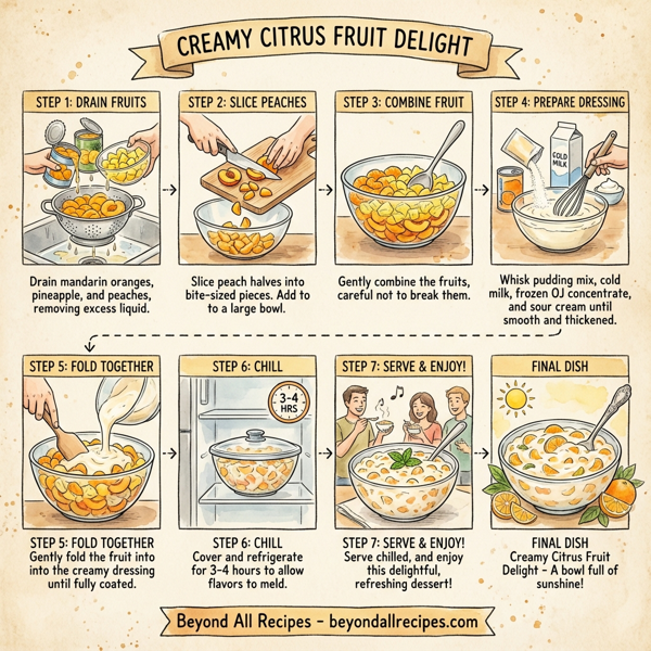 Creamy Citrus Fruit Delight instructions