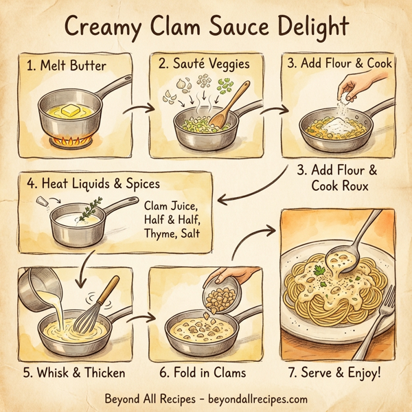 Creamy Clam Sauce Delight instructions