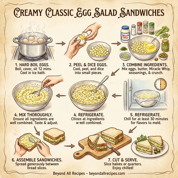 Creamy Classic Egg Salad Sandwiches instructions
