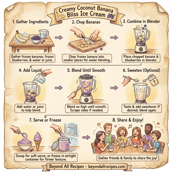 Creamy Coconut Banana Bliss Ice Cream instructions