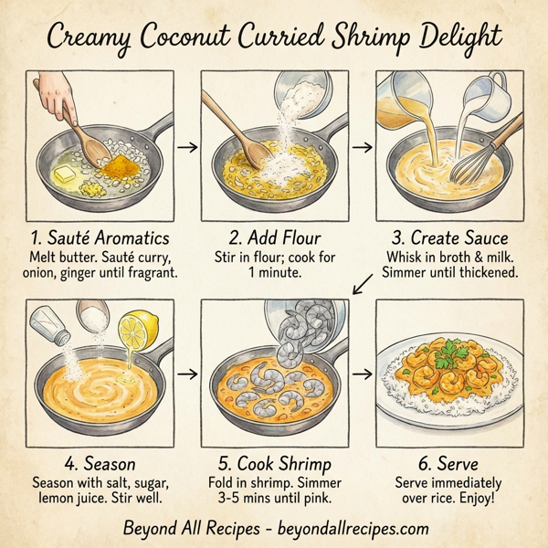 Creamy Coconut Curried Shrimp Delight instructions