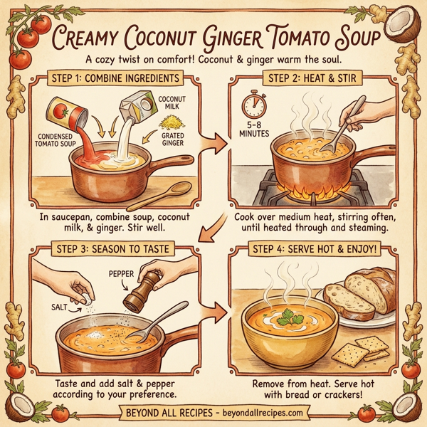 Creamy Coconut Ginger Tomato Soup instructions